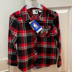 Cotton On NBA Chicago Bulls Boys Shirt NWT